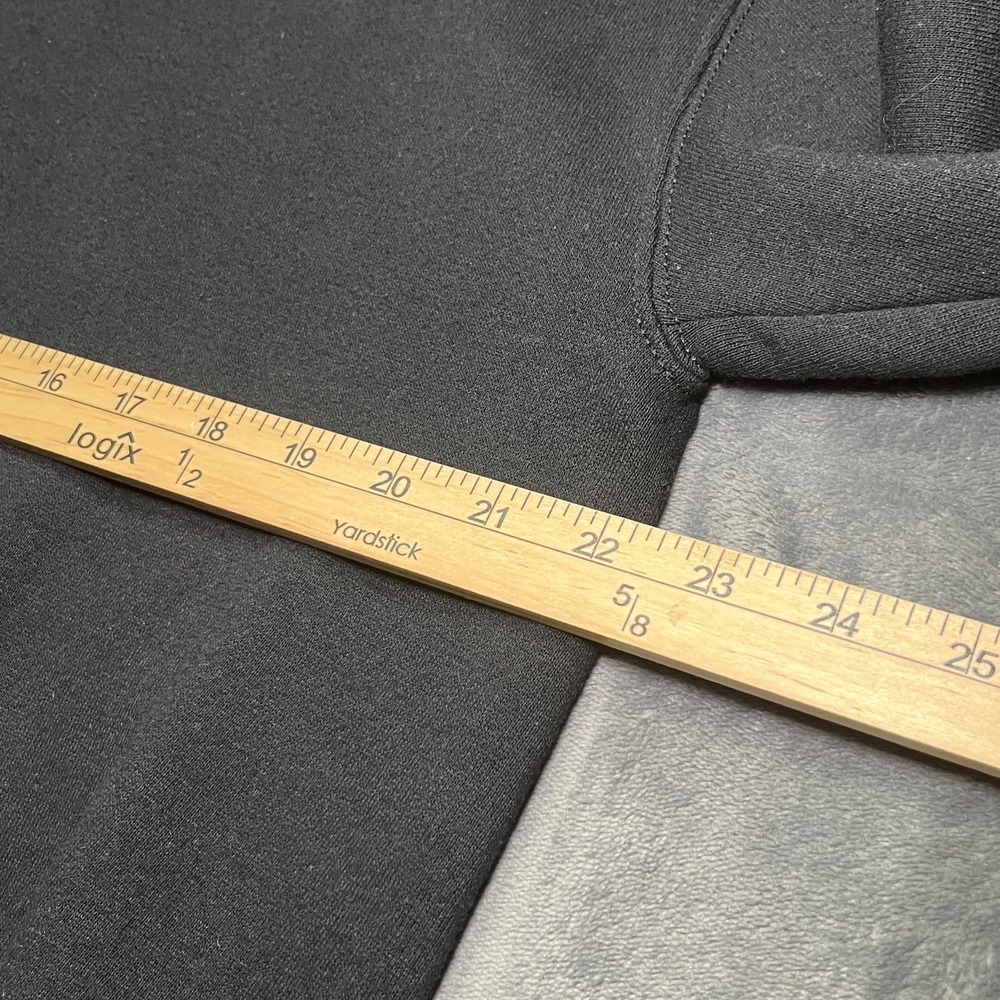 Vintage Russell Athletic Blank Crewneck Sweatshirt Adult XL Black Heavyweight - Picture 8 of 10
